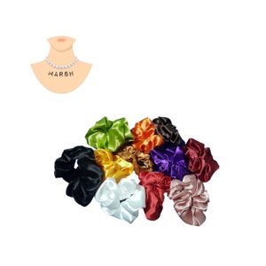 Plain Silk Scrunchies