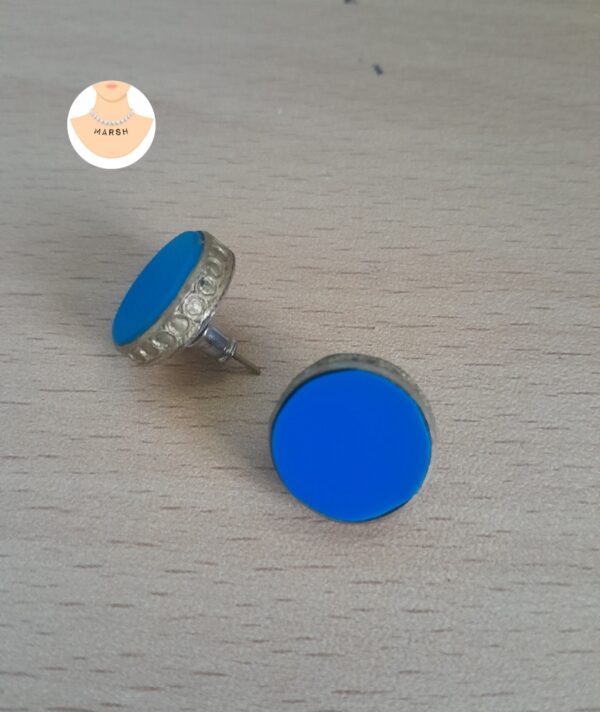 Solid Blue Earrings