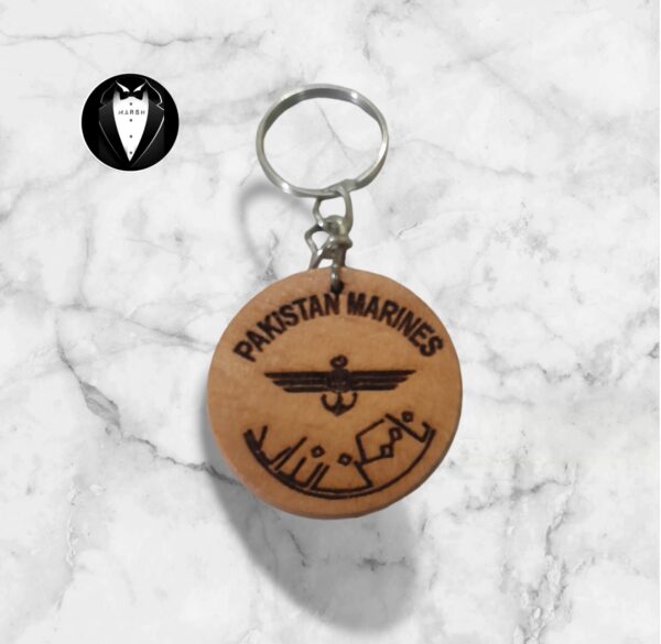 Marine Wooden Keyring