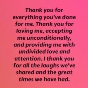 Thankyou Note