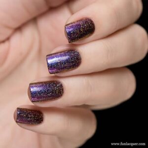 Holographic Purple Black