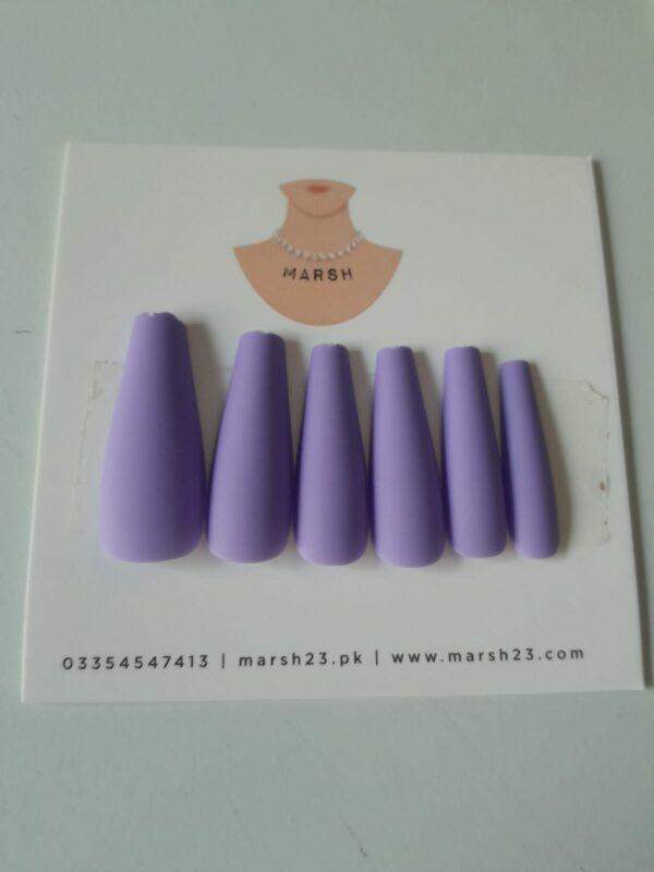 Matte Lilac Coffin - Image 3