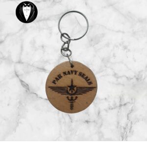 Pak Navy Seals Wooden Keyring