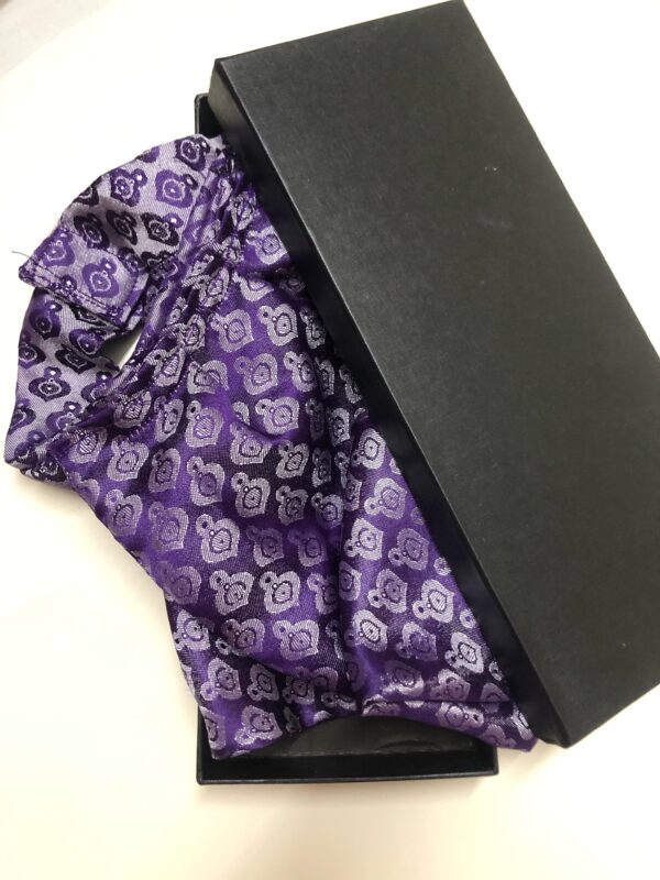 Closed Ascot with matching Pocket Square Set - Image 3