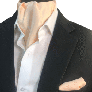 Closed Ascot with matching Pocket Square Set (LUXE COLLECTION)
