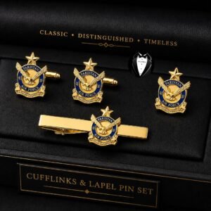 3D PAF logo Cufflink Set