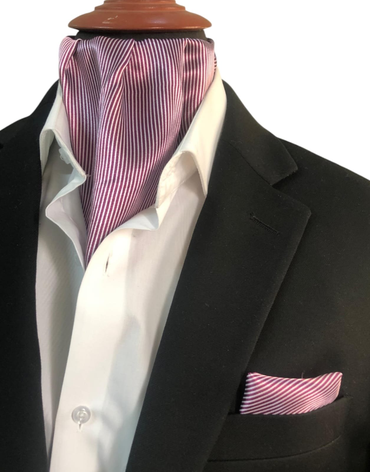Linear Satin Ascot Set