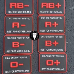 Blood Groups PVC Patches