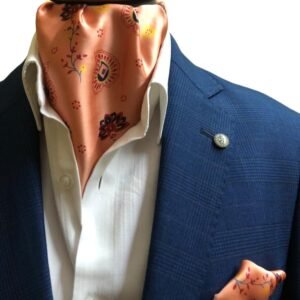 Peach Floral Ascot Set