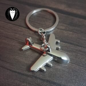 Commercial Airplane Keyring