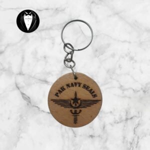 Pak Navy Seals Wooden Keyring
